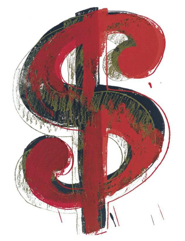 Andy Warhol Dollar Sign 1981